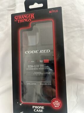 Stranger Things Walkie Talkie Phone Case - iPhone 15 Pro Max New